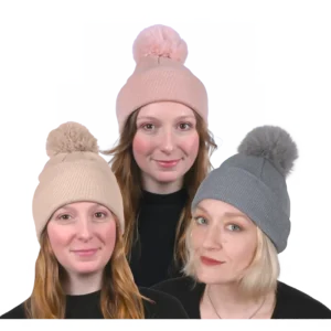 bonnet avec pompon 3ass de la marque NOEL EN FOLIE. Réf. NDQ2003-M.